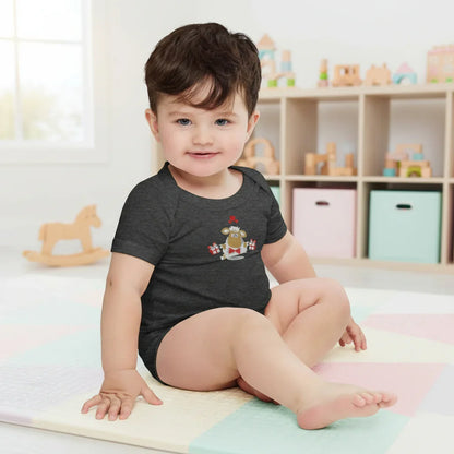 Baby short sleeve Dark Gray one piece - IVORYNN