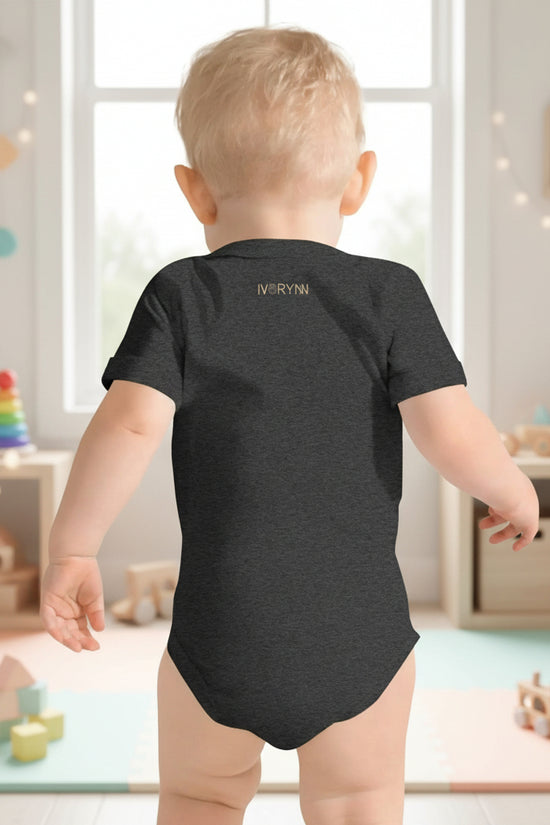Baby short sleeve Dark Gray one piece - IVORYNN