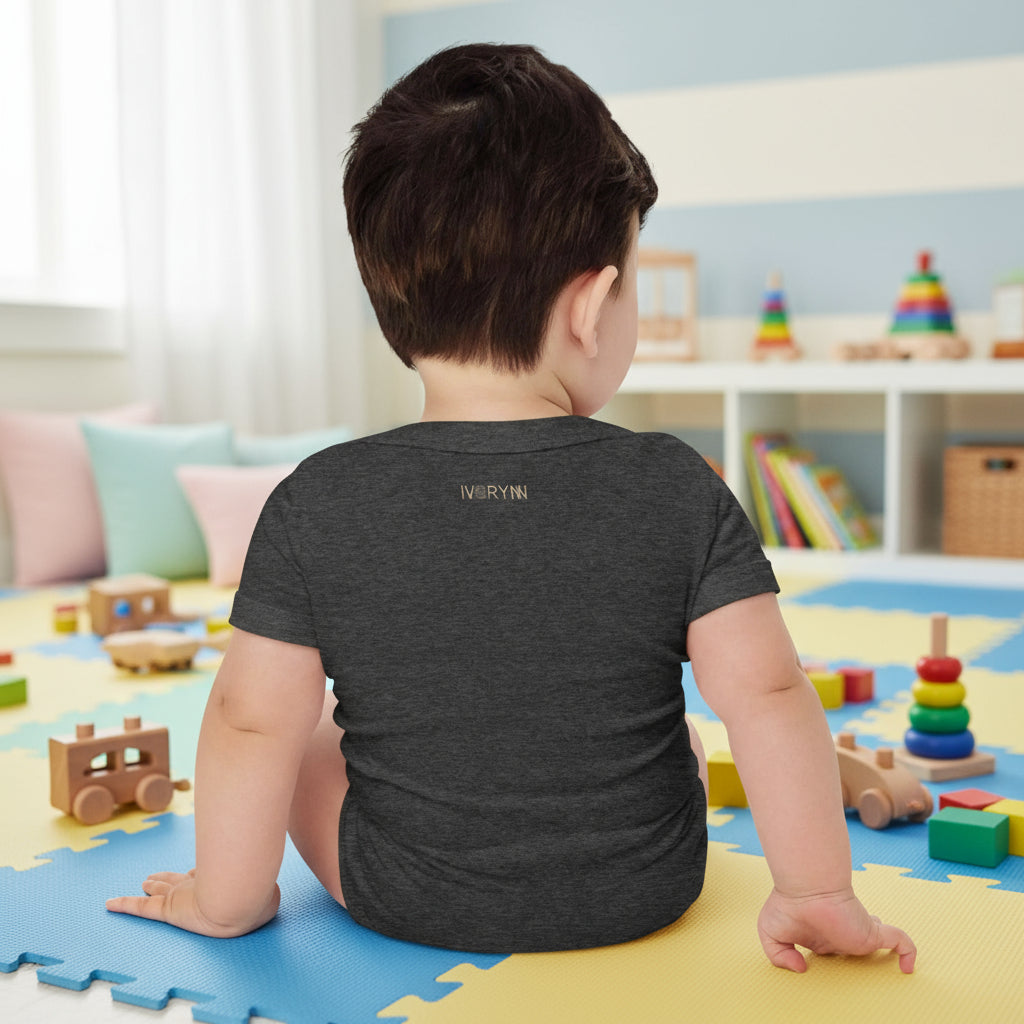 Baby short sleeve Dark Gray one piece - IVORYNN