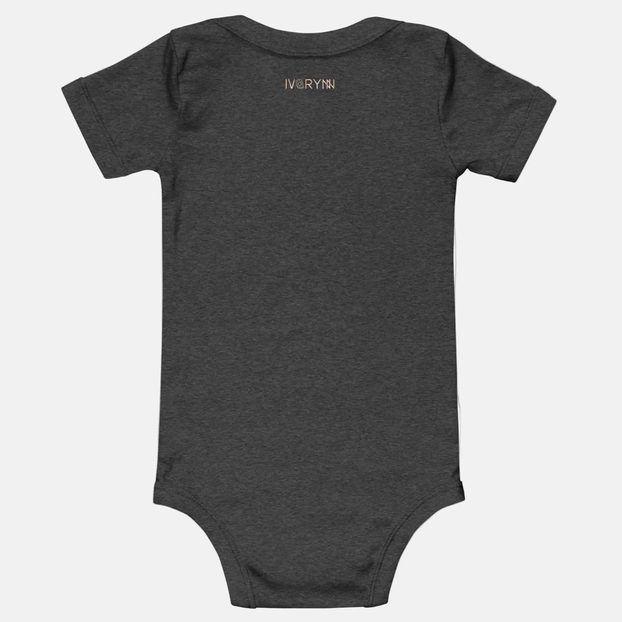 Baby short sleeve Dark Gray one piece - IVORYNN