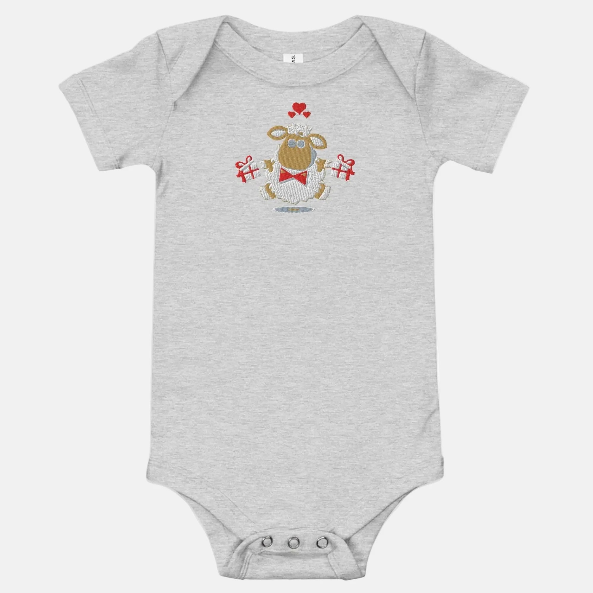 Baby short sleeve Light Gray one piece - IVORYNN