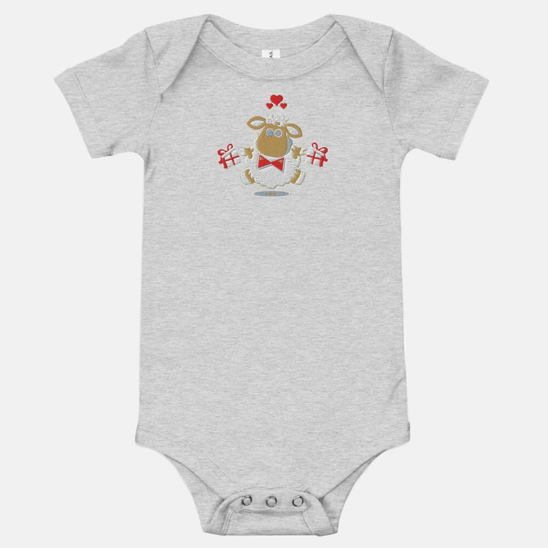 Baby short sleeve Light Gray one piece - IVORYNN