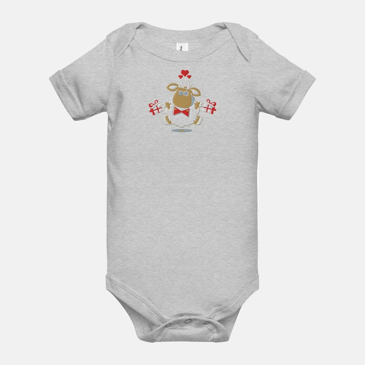 Baby short sleeve Light Gray one piece - IVORYNN