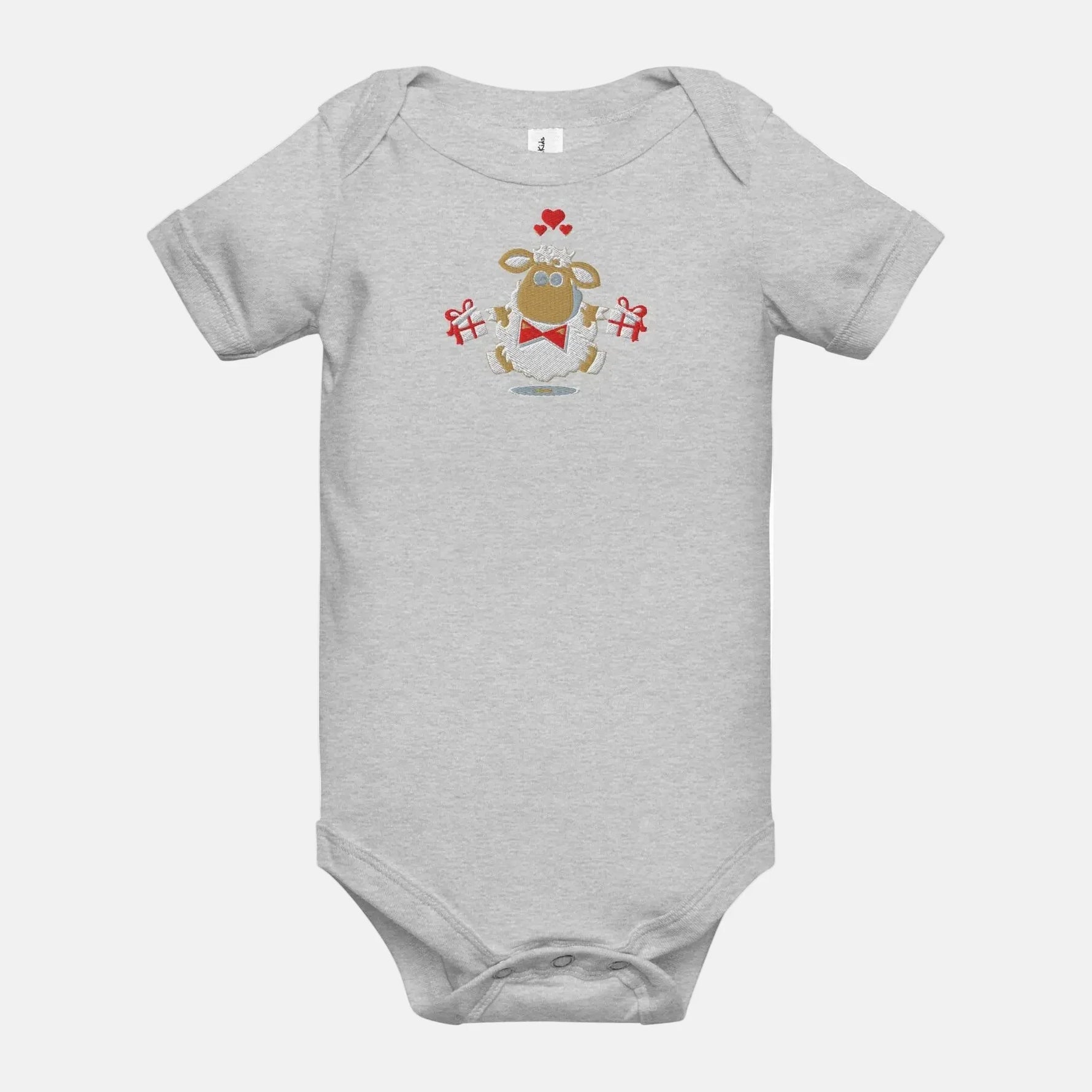 Baby short sleeve Light Gray one piece - IVORYNN