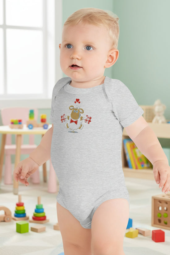 Baby short sleeve Light Gray one piece - IVORYNN