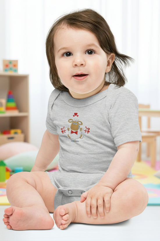 Baby short sleeve Light Gray one piece - IVORYNN