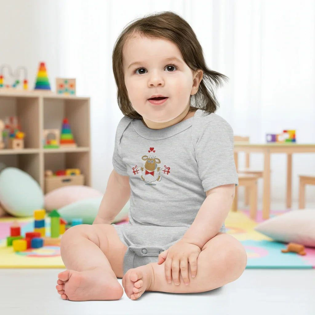 Baby short sleeve Light Gray one piece - IVORYNN