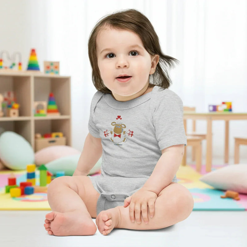 Baby short sleeve Light Gray one piece - IVORYNN