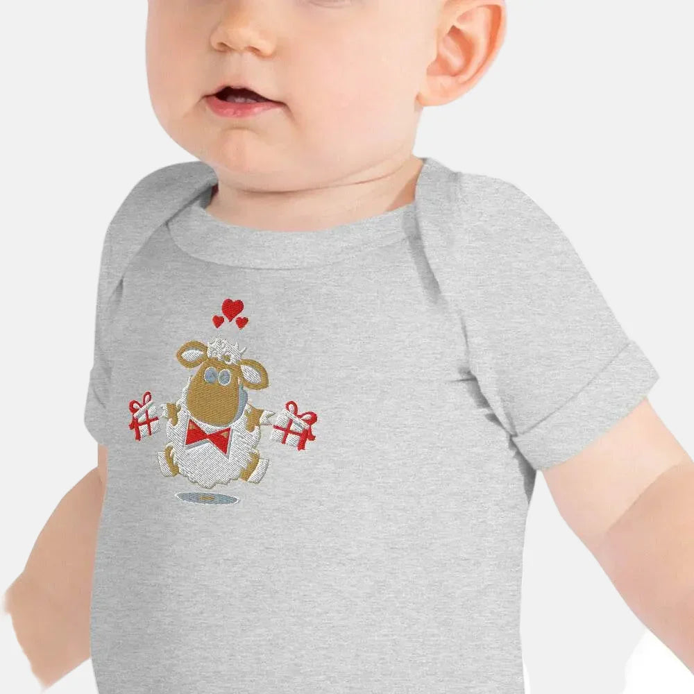 Baby short sleeve Light Gray one piece - IVORYNN