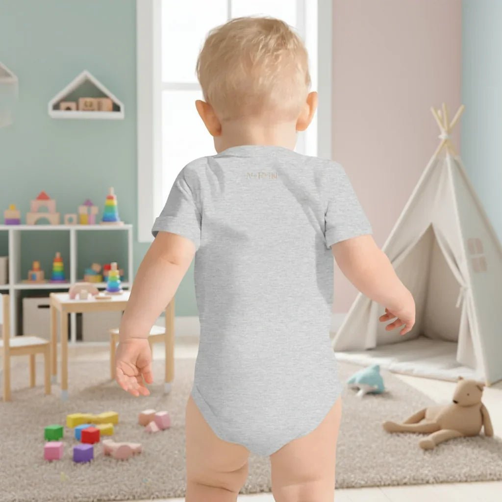 Baby short sleeve Light Gray one piece - IVORYNN