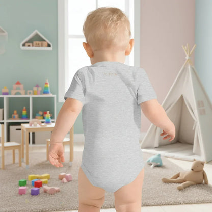 Baby short sleeve Light Gray one piece - IVORYNN