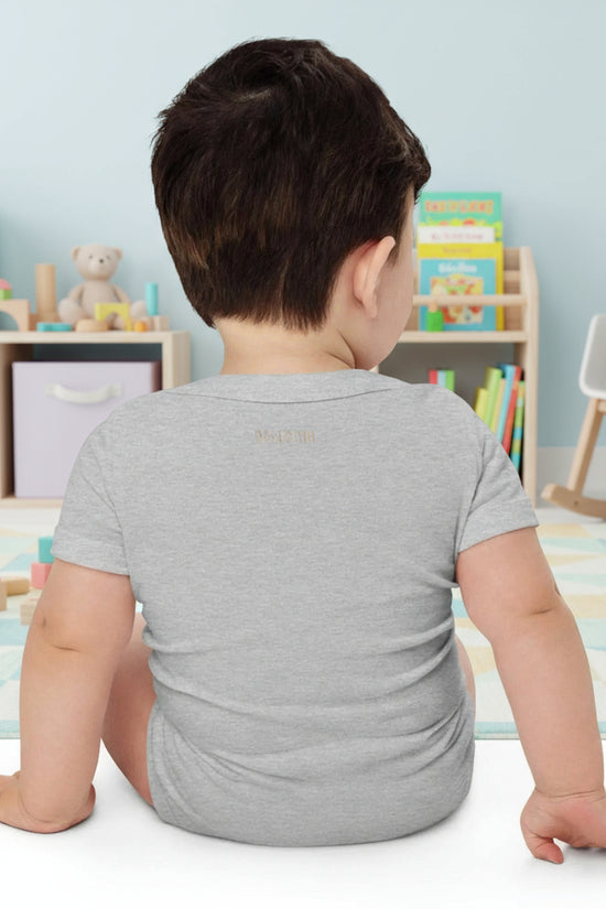 Baby short sleeve Light Gray one piece - IVORYNN