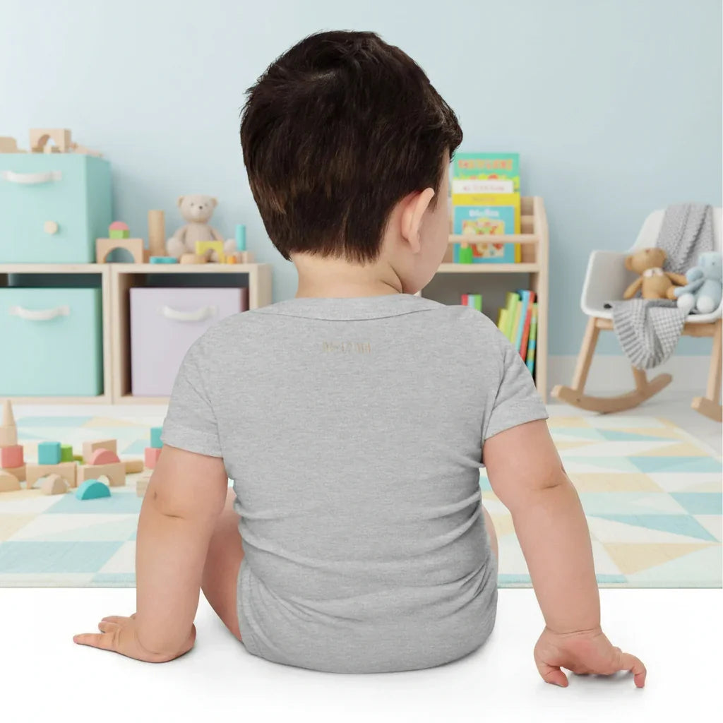 Baby short sleeve Light Gray one piece - IVORYNN