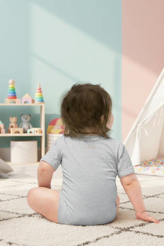 Baby short sleeve Light Gray one piece - IVORYNN