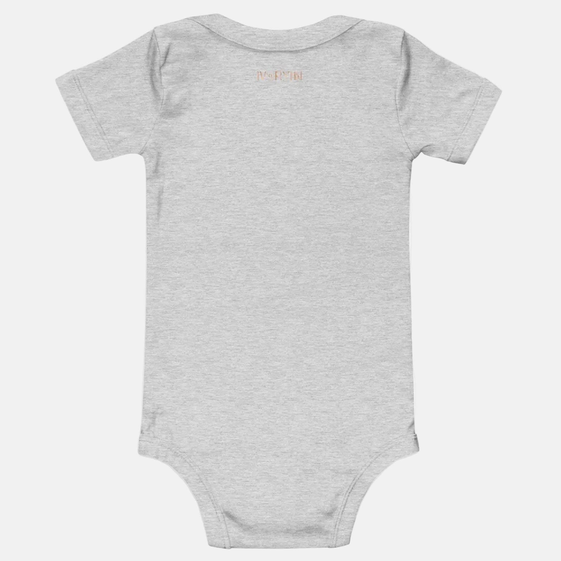 Baby short sleeve Light Gray one piece - IVORYNN