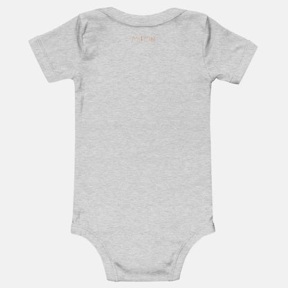 Baby short sleeve Light Gray one piece - IVORYNN