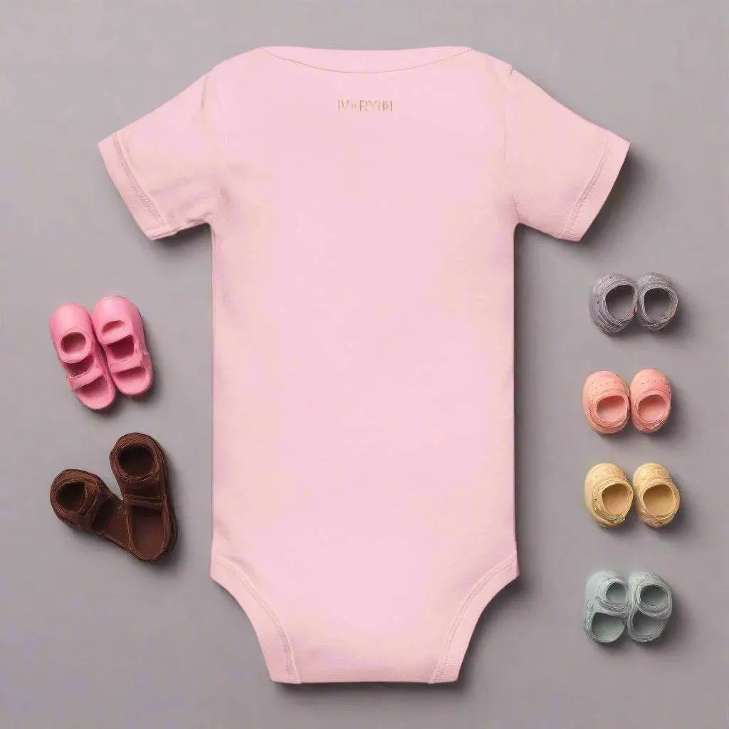 Baby short sleeve Pink one piece - IVORYNN