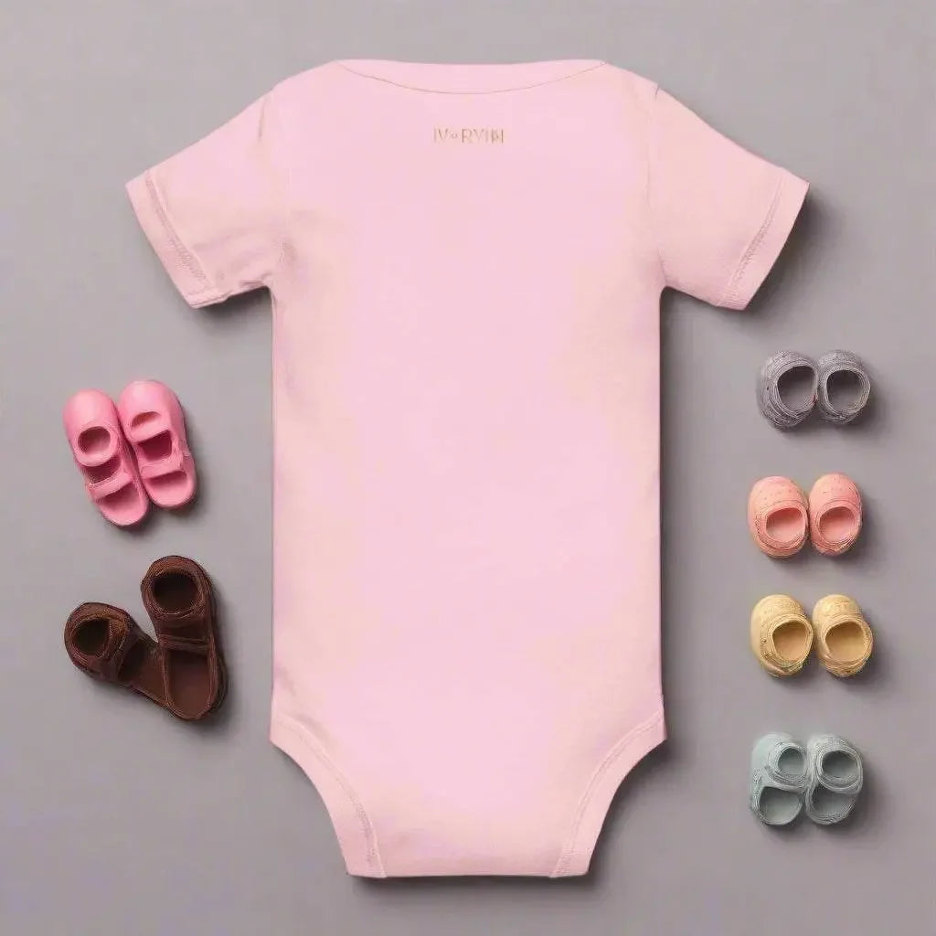 Baby short sleeve Pink one piece - IVORYNN