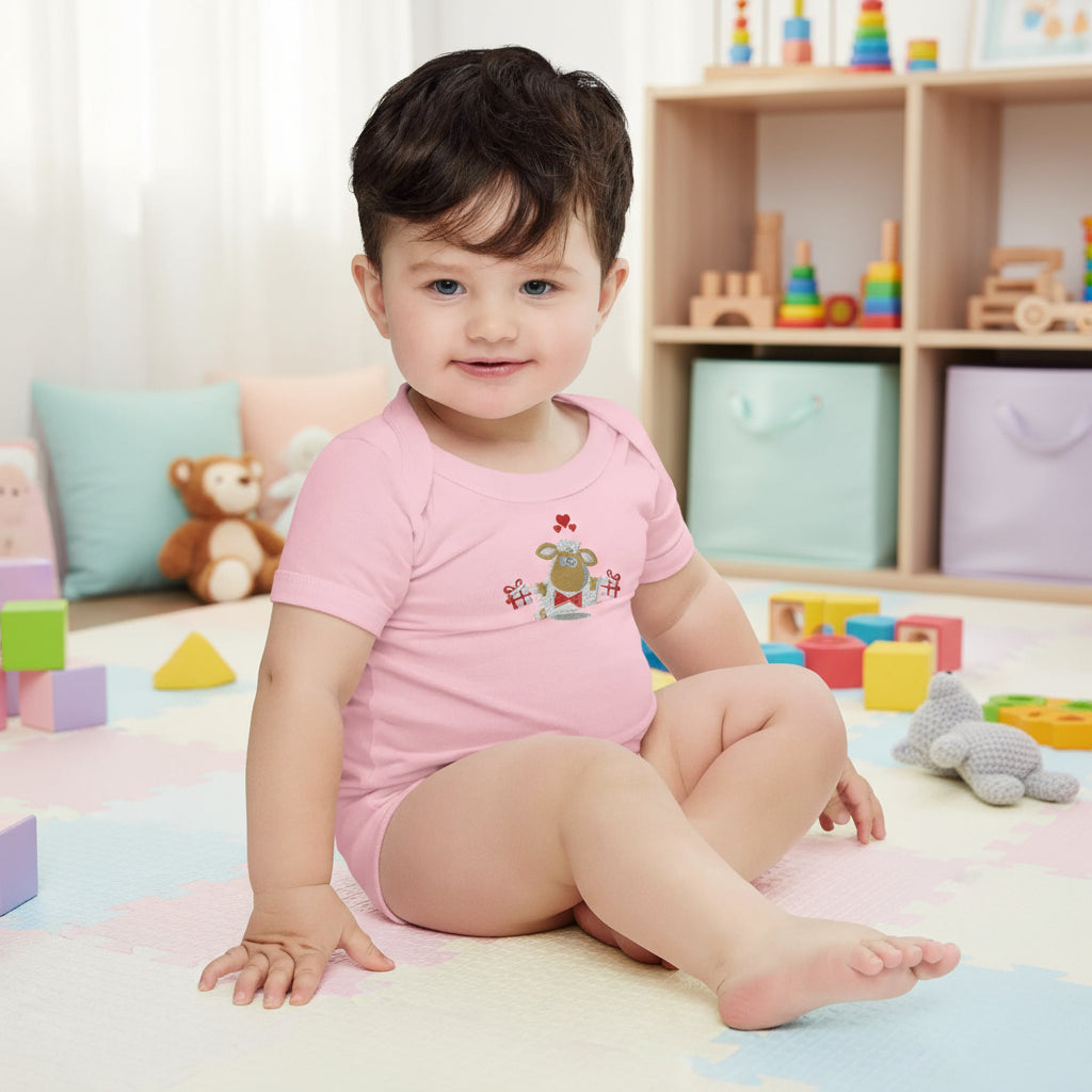 Baby short sleeve Pink one piece - IVORYNN
