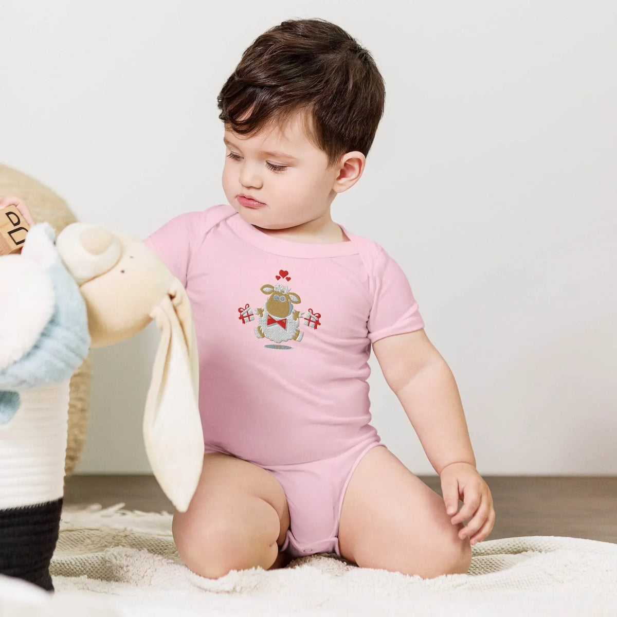 Baby short sleeve Pink one piece - IVORYNN