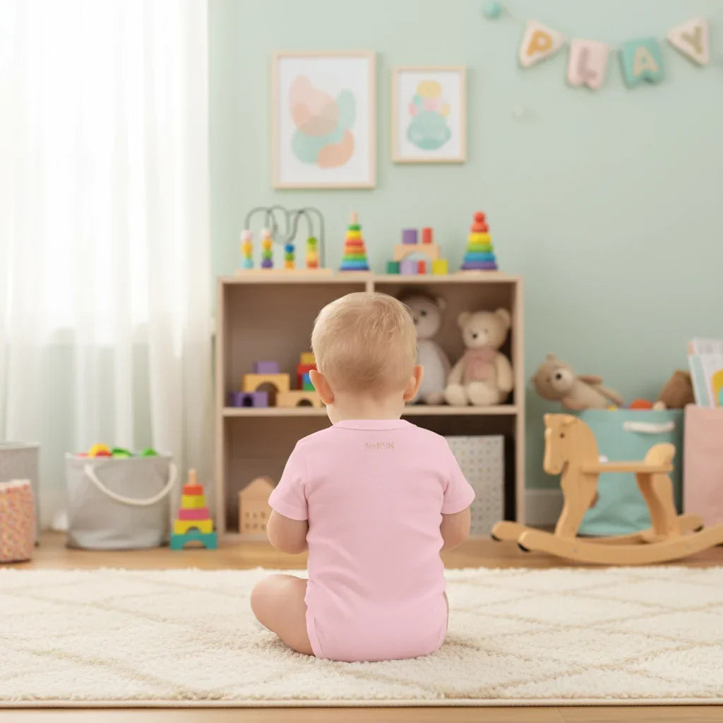 Baby short sleeve Pink one piece - IVORYNN