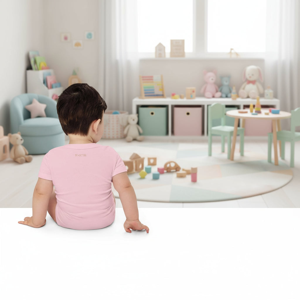 Baby short sleeve Pink one piece - IVORYNN