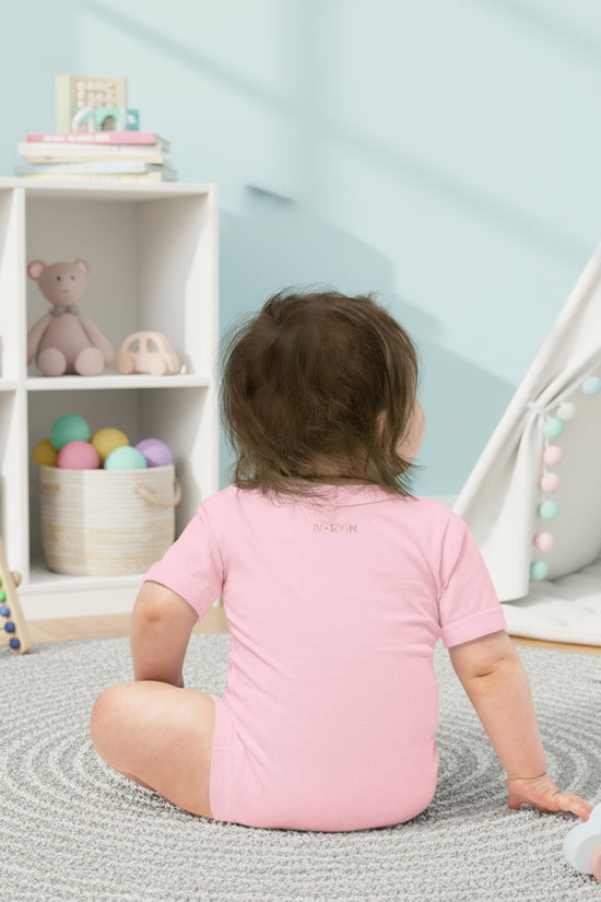 Baby short sleeve Pink one piece - IVORYNN