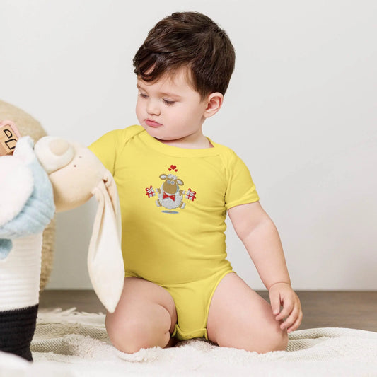 Baby short sleeve Yallow one piece
