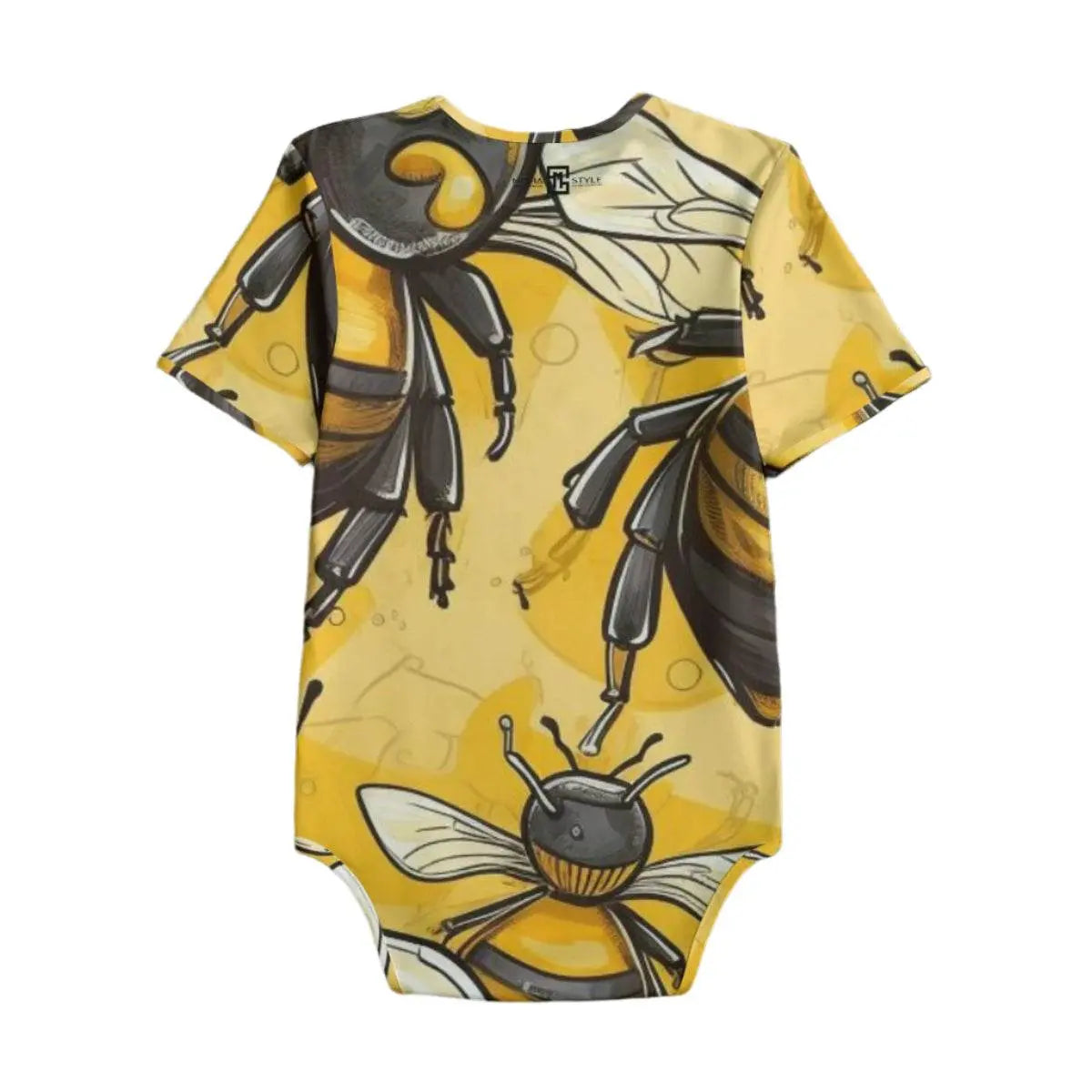 Beez Fly Yellow Bees Baby Bodysuits - IVORYNN