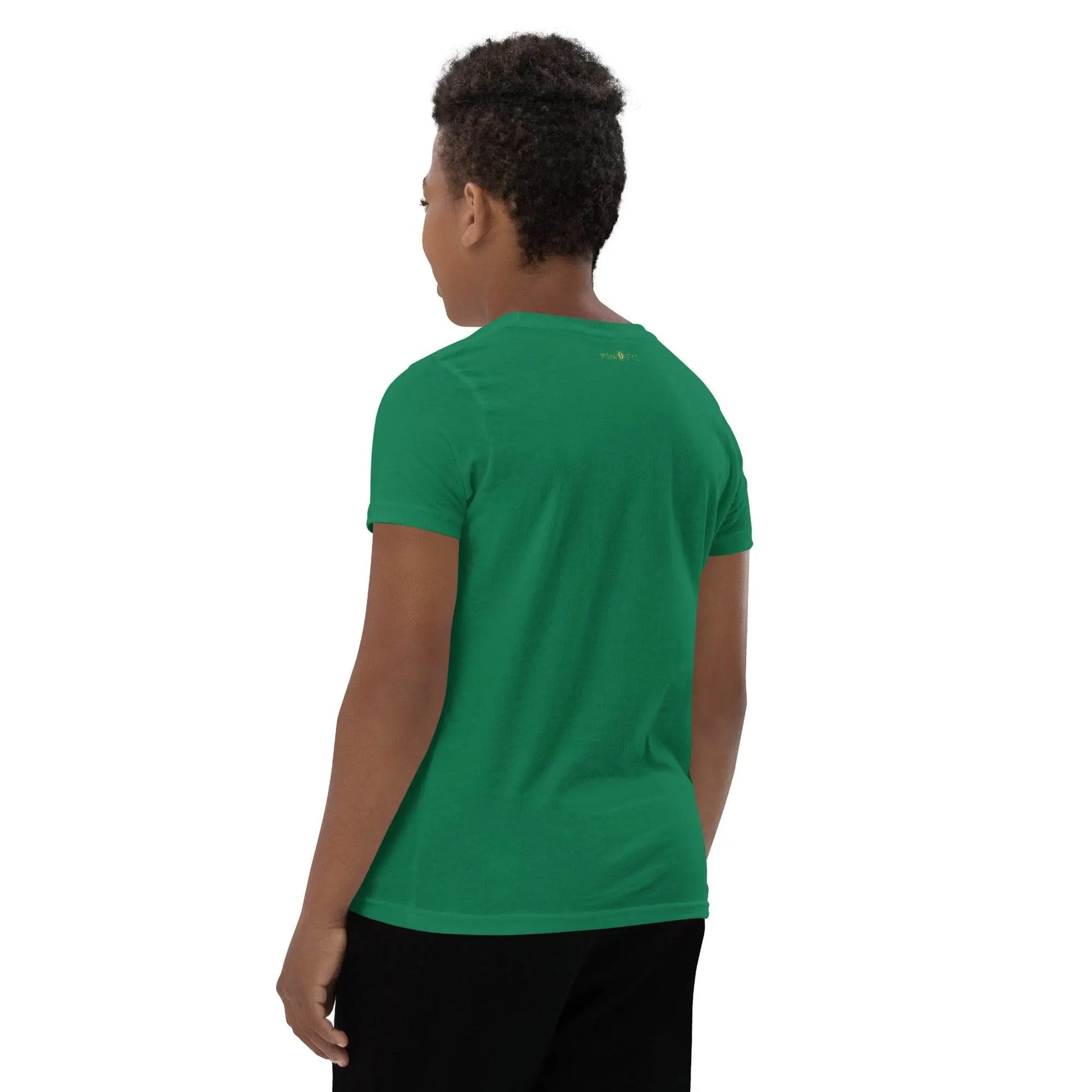 Belly Laugh Youth Short Sleeve Green and white T-Shirt - IVORYNN