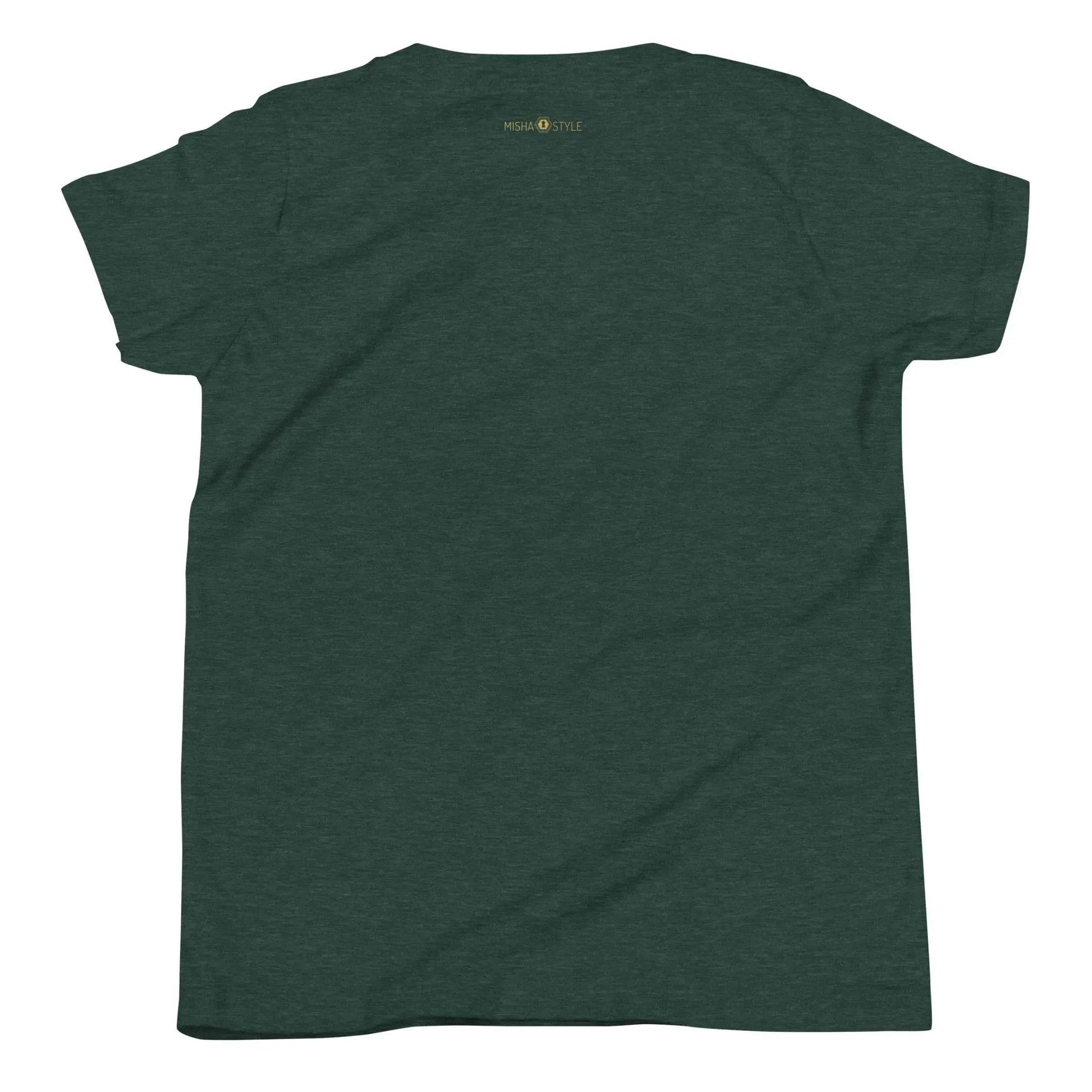 Belly Laugh Youth Short Sleeve Green and white T-Shirt - IVORYNN