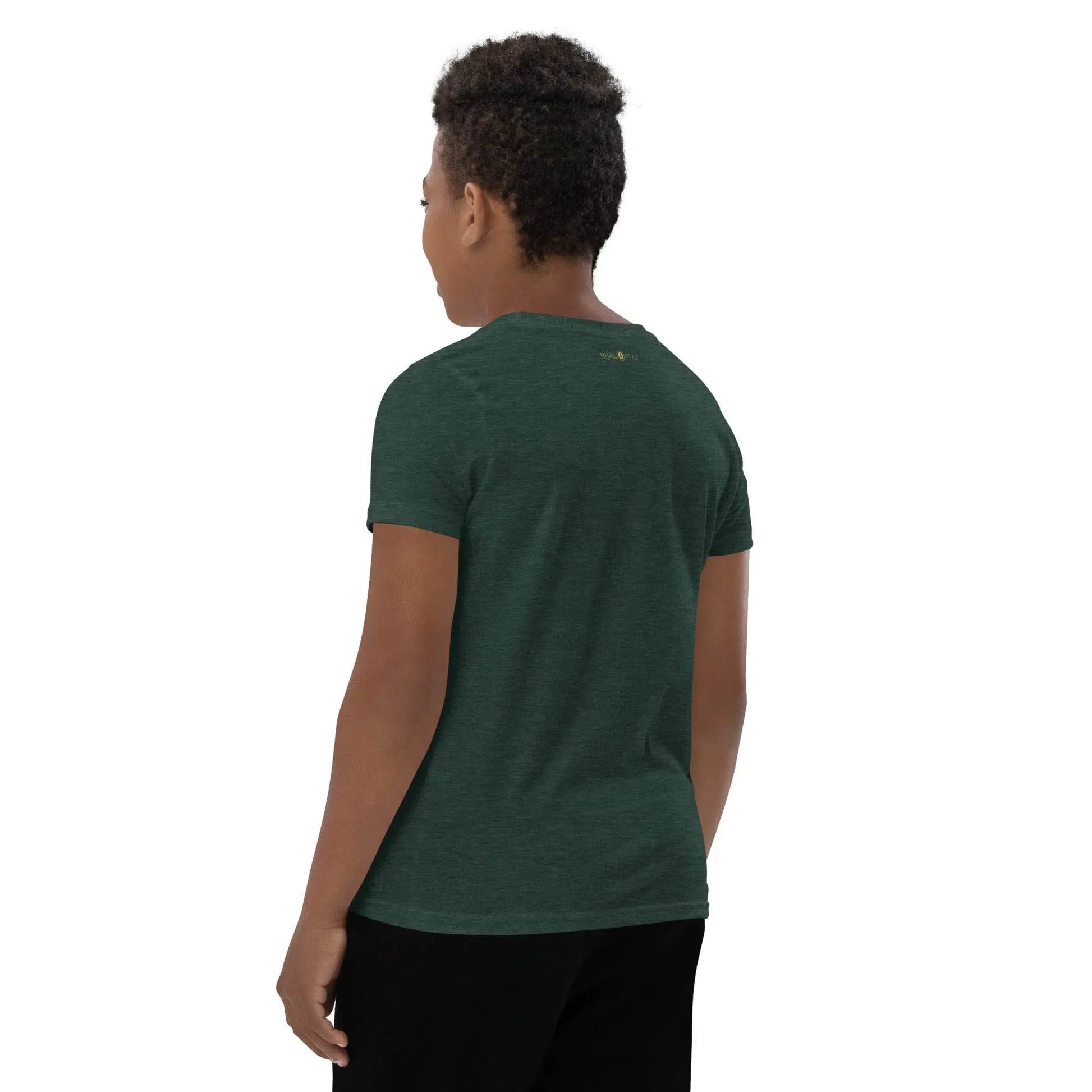 Belly Laugh Youth Short Sleeve Green and white T-Shirt - IVORYNN