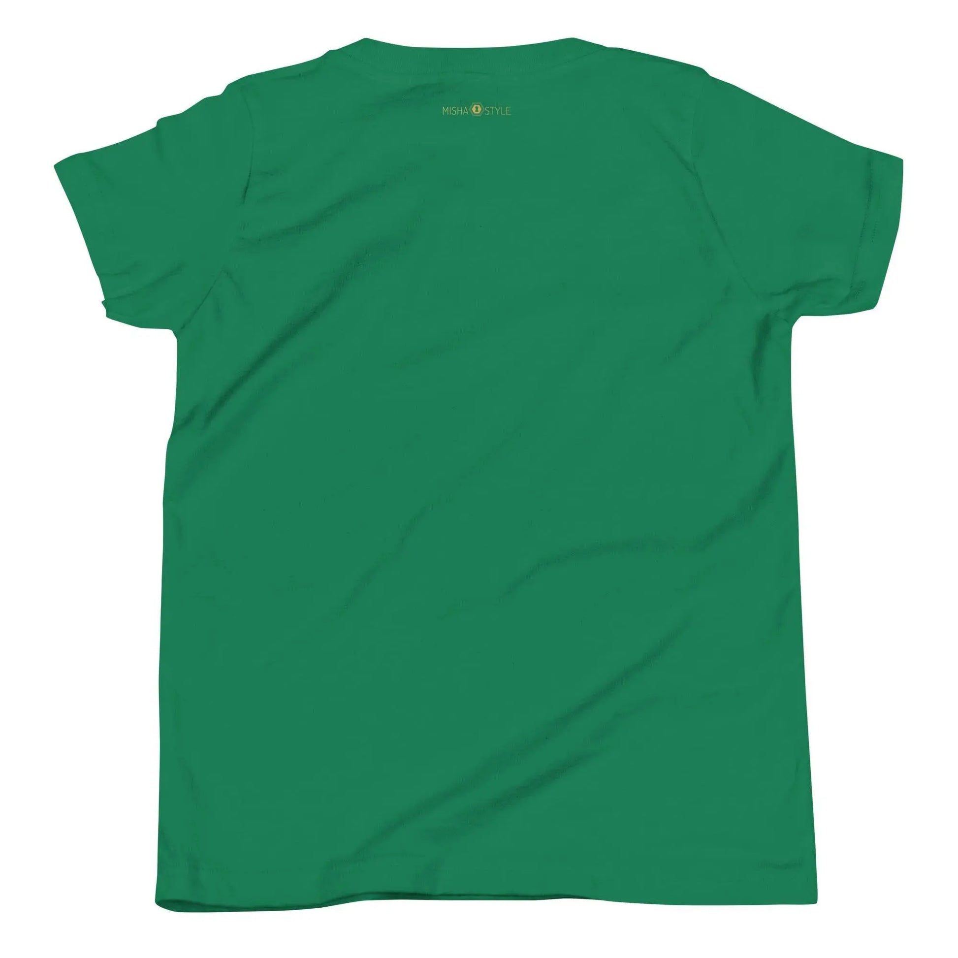 Belly Laugh Youth Short Sleeve Green and white T-Shirt - IVORYNN