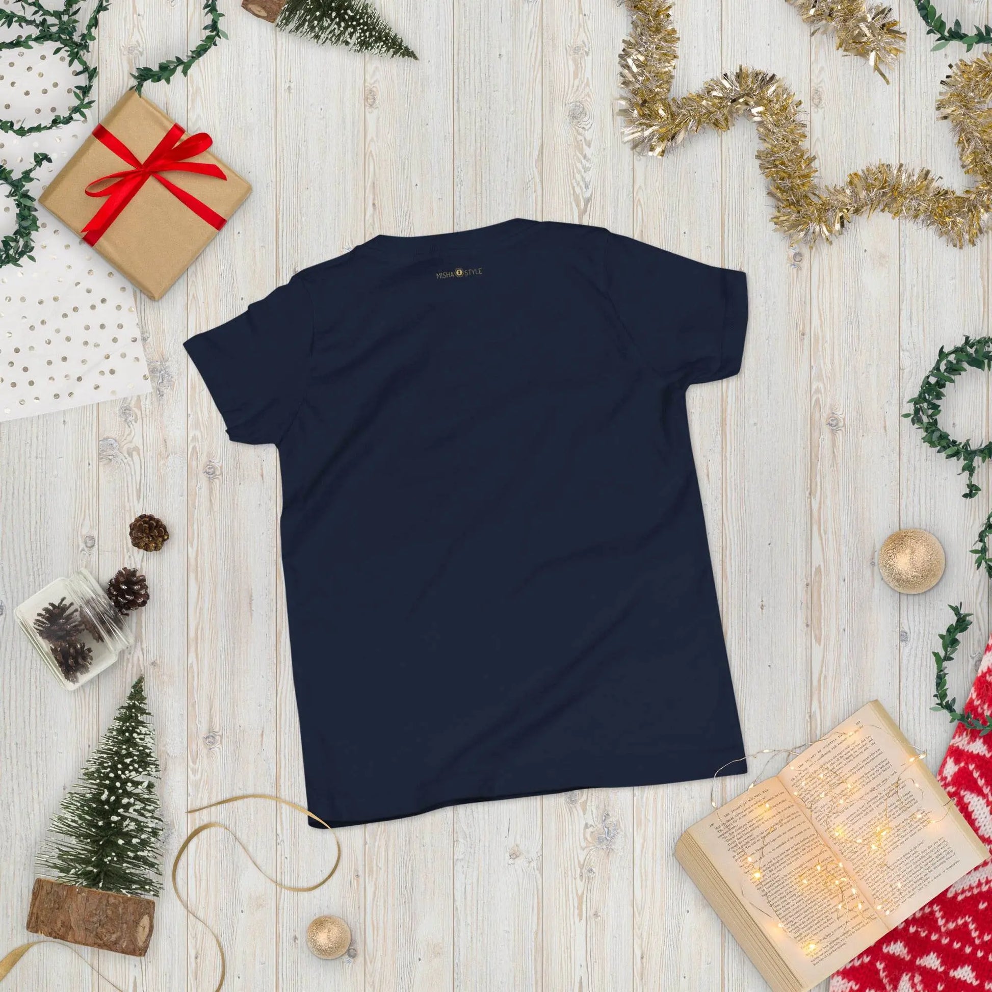 Belly Laugh Youth Short Sleeve Royal Navy T-Shirt - IVORYNN