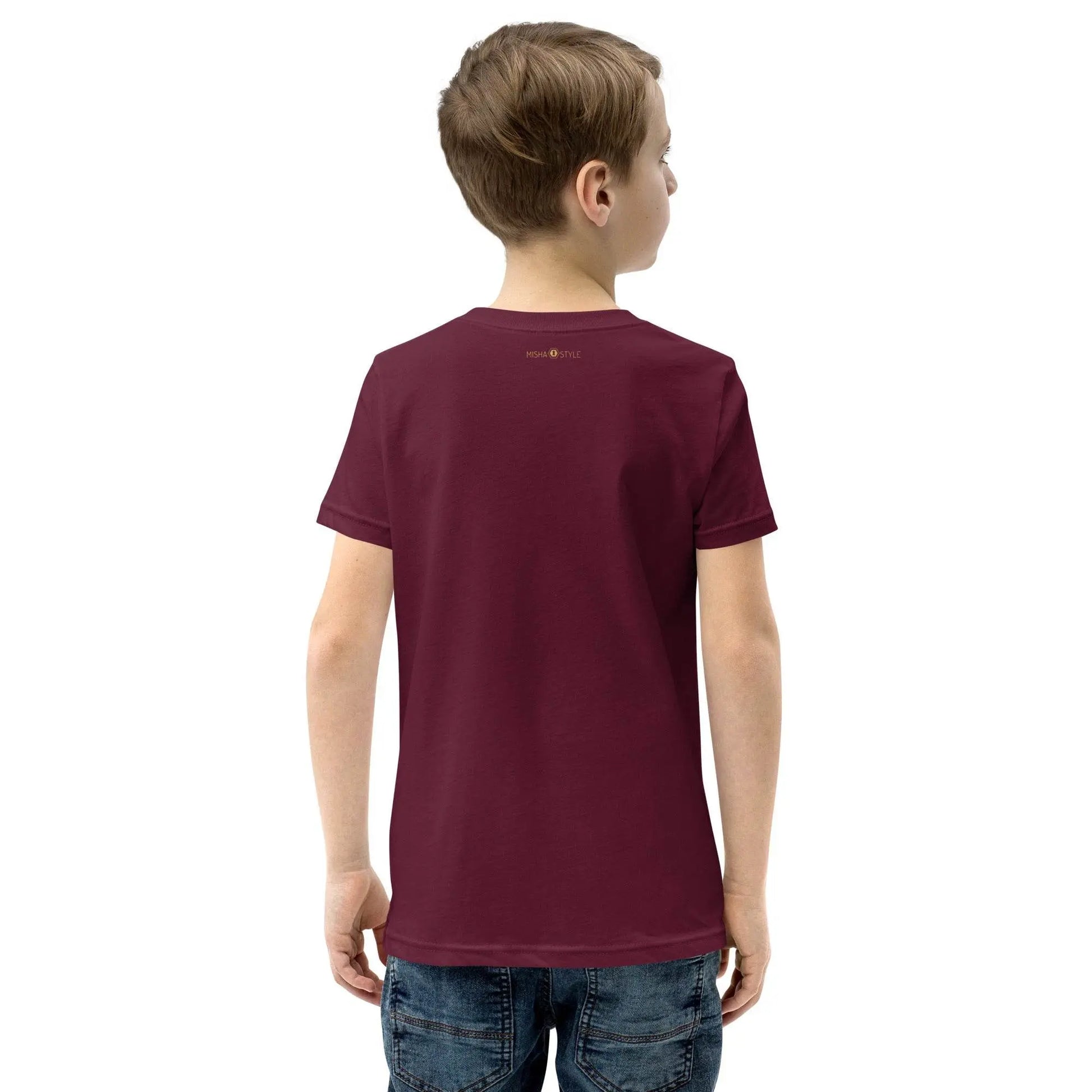 Belly Laugh Youth Short Sleeve Three Red T-Shirt - IVORYNN