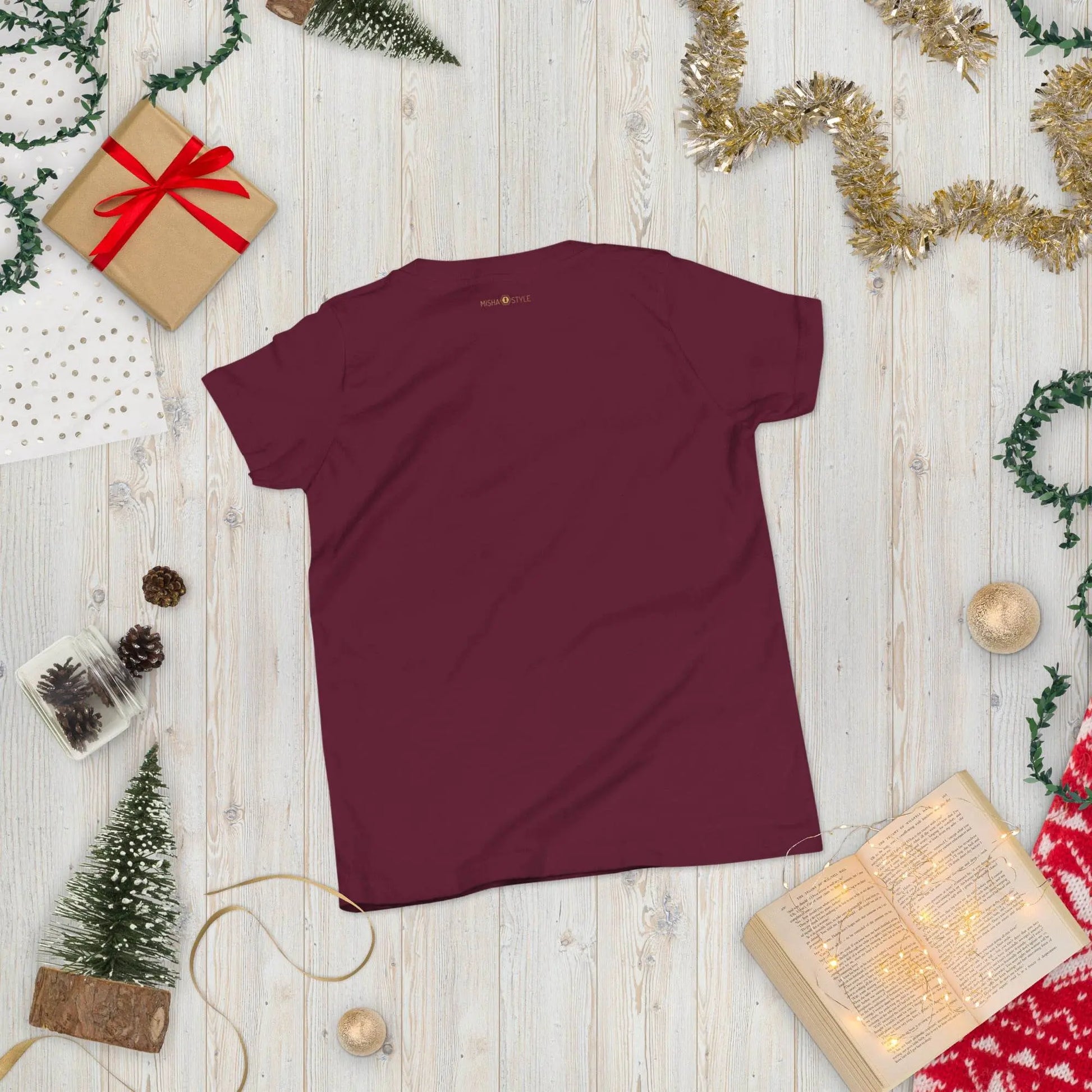 Belly Laugh Youth Short Sleeve Three Red T-Shirt - IVORYNN