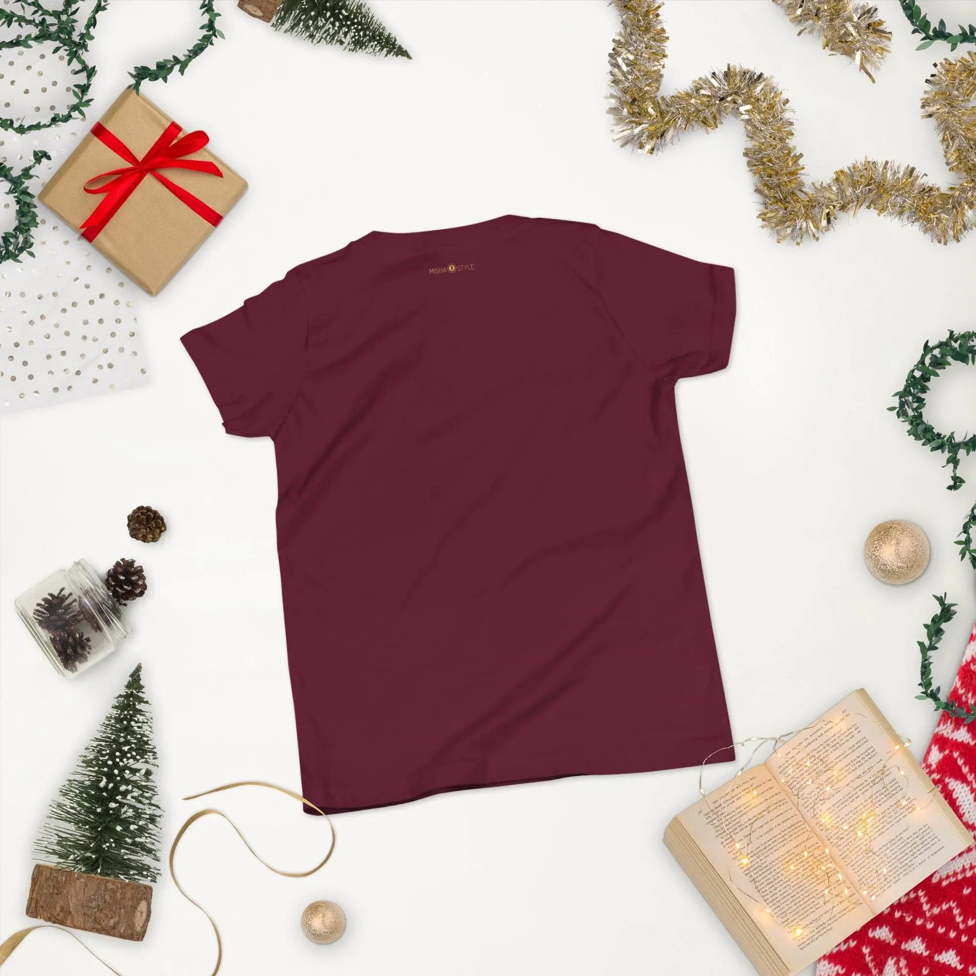 Belly Laugh Youth Short Sleeve Three Red T-Shirt - IVORYNN