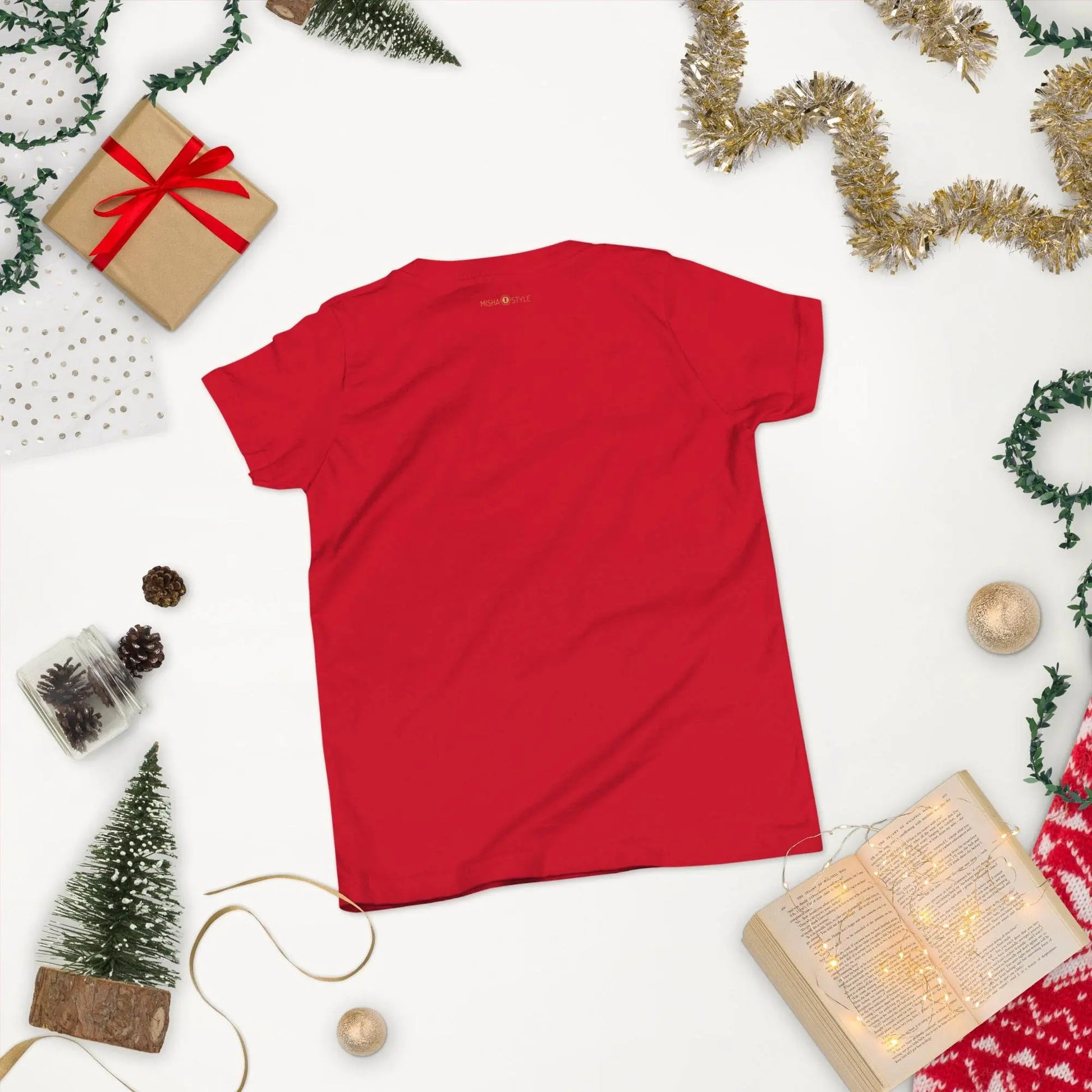 Belly Laugh Youth Short Sleeve Three Red T-Shirt - IVORYNN