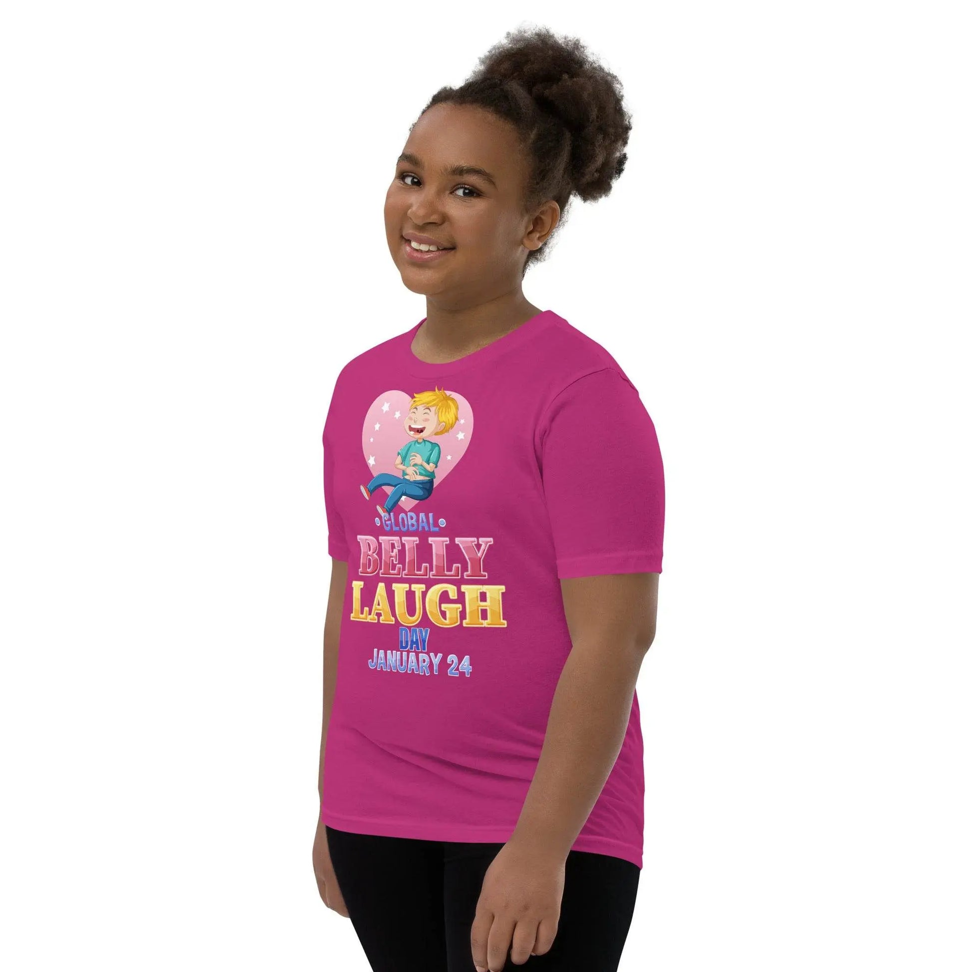 Belly Laugh Youth Short Sleeve Three Red T-Shirt - IVORYNN