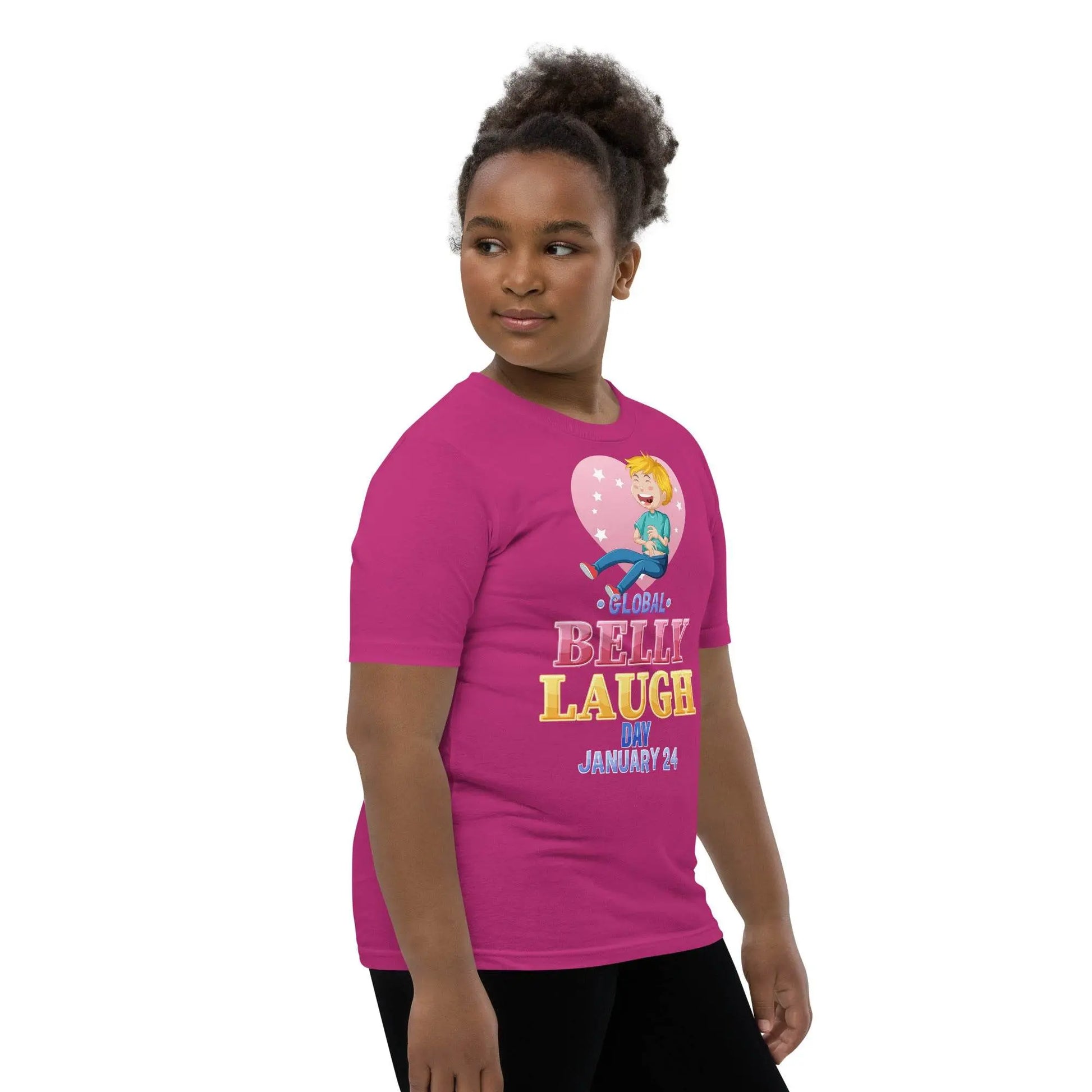 Belly Laugh Youth Short Sleeve Three Red T-Shirt - IVORYNN