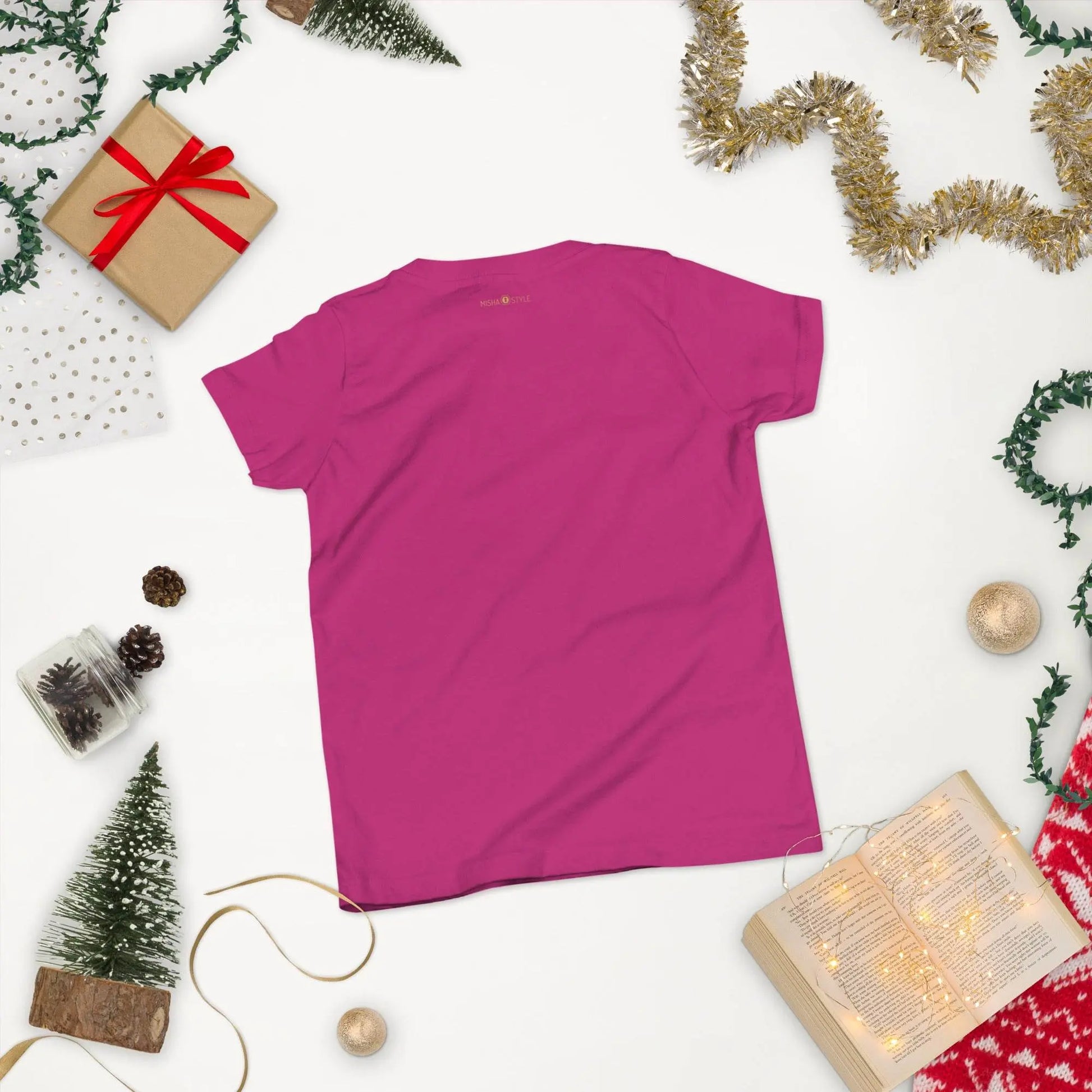 Belly Laugh Youth Short Sleeve Three Red T-Shirt - IVORYNN
