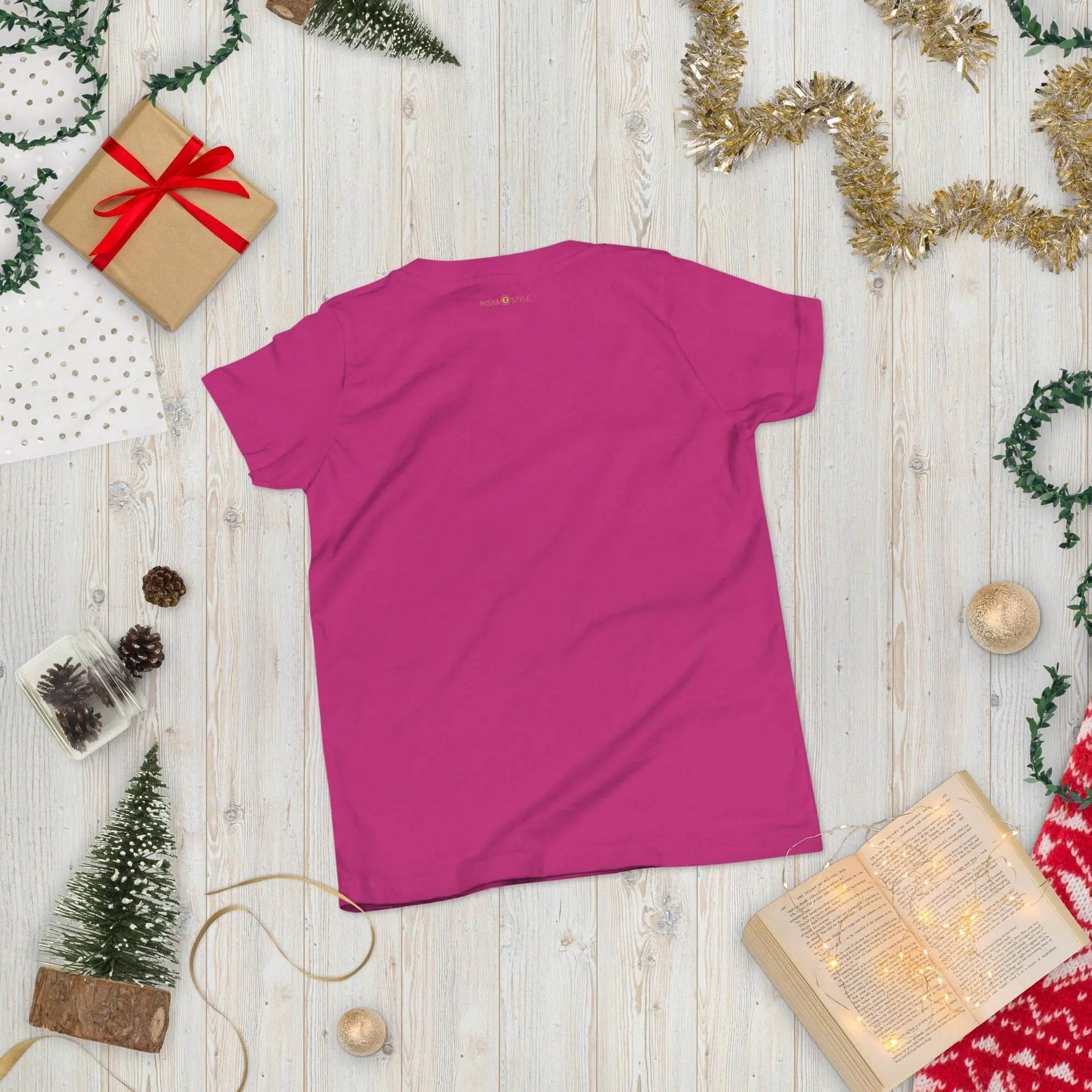 Belly Laugh Youth Short Sleeve Three Red T-Shirt - IVORYNN