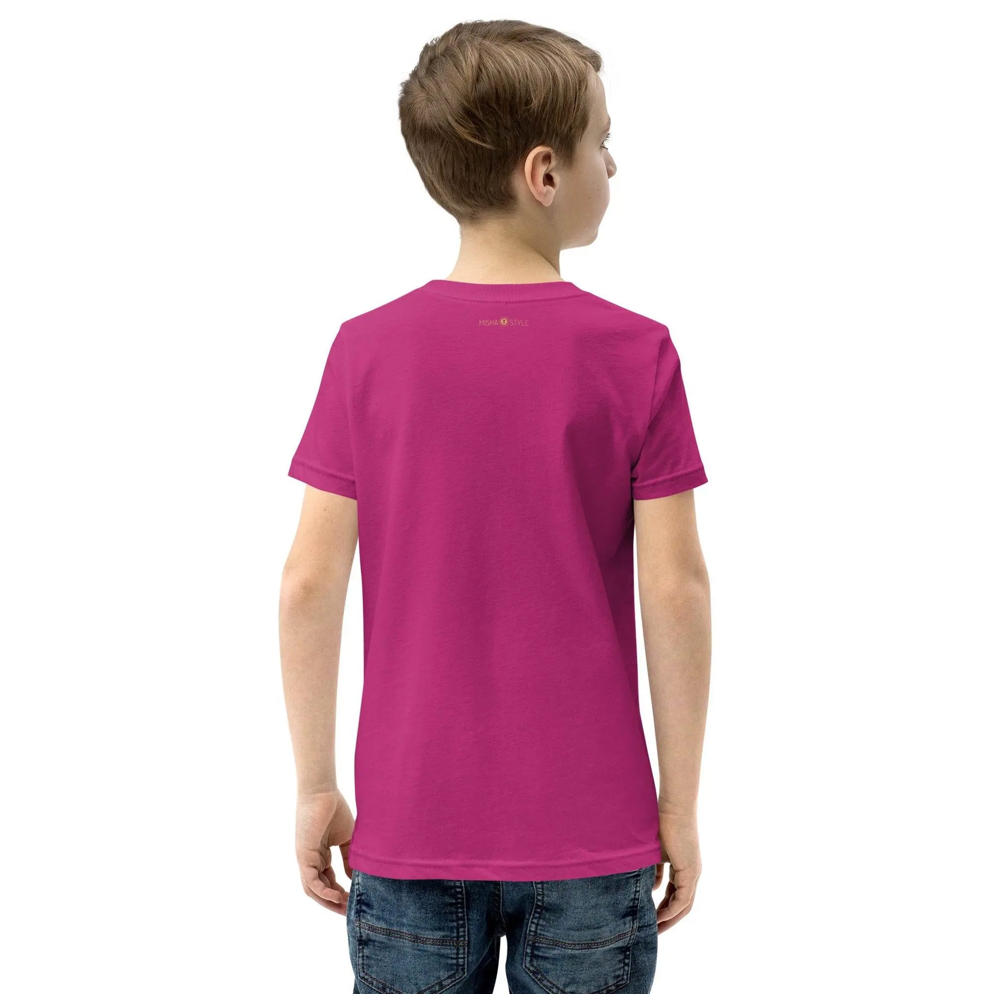 Belly Laugh Youth Short Sleeve Three Red T-Shirt - IVORYNN