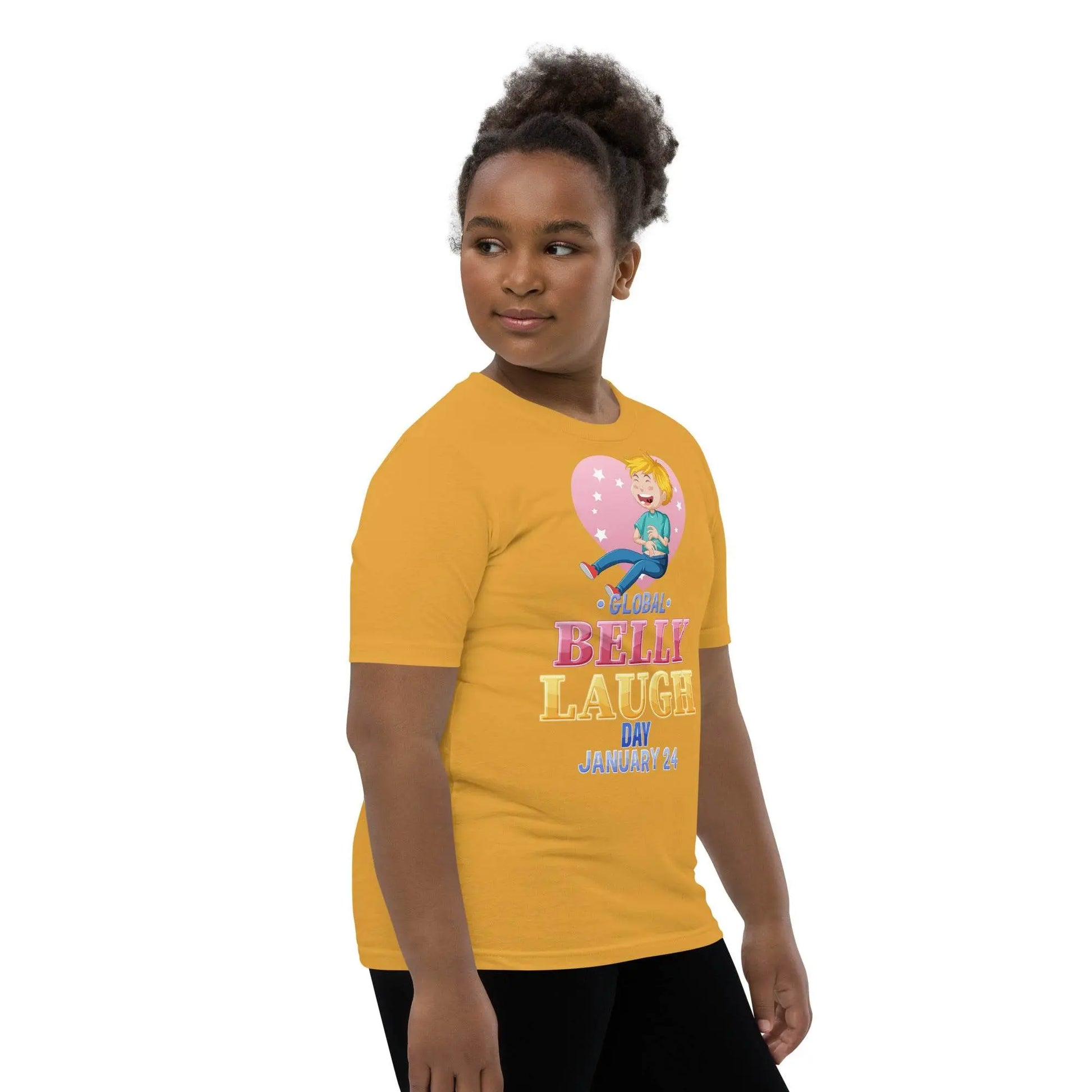 Belly Laugh Youth Short Sleeve Yellow's T-Shirt - IVORYNN