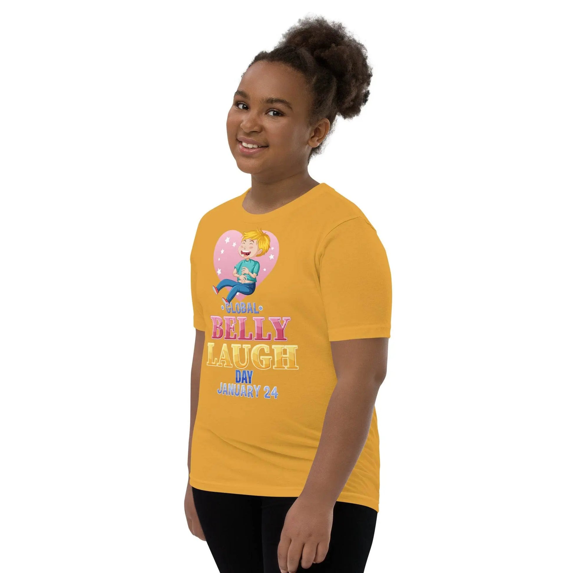 Belly Laugh Youth Short Sleeve Yellow's T-Shirt - IVORYNN