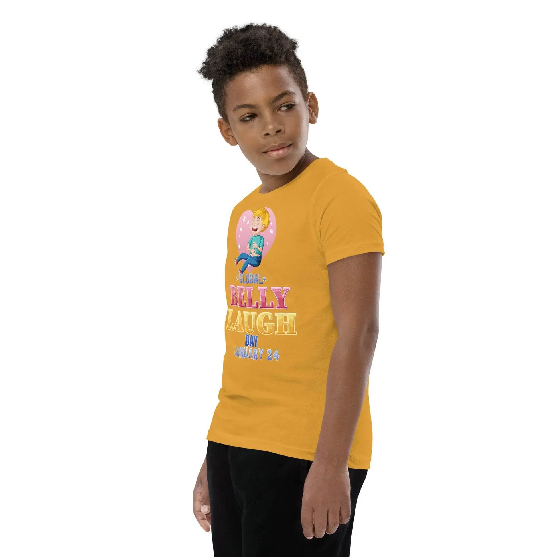 Belly Laugh Youth Short Sleeve Yellow's T-Shirt - IVORYNN