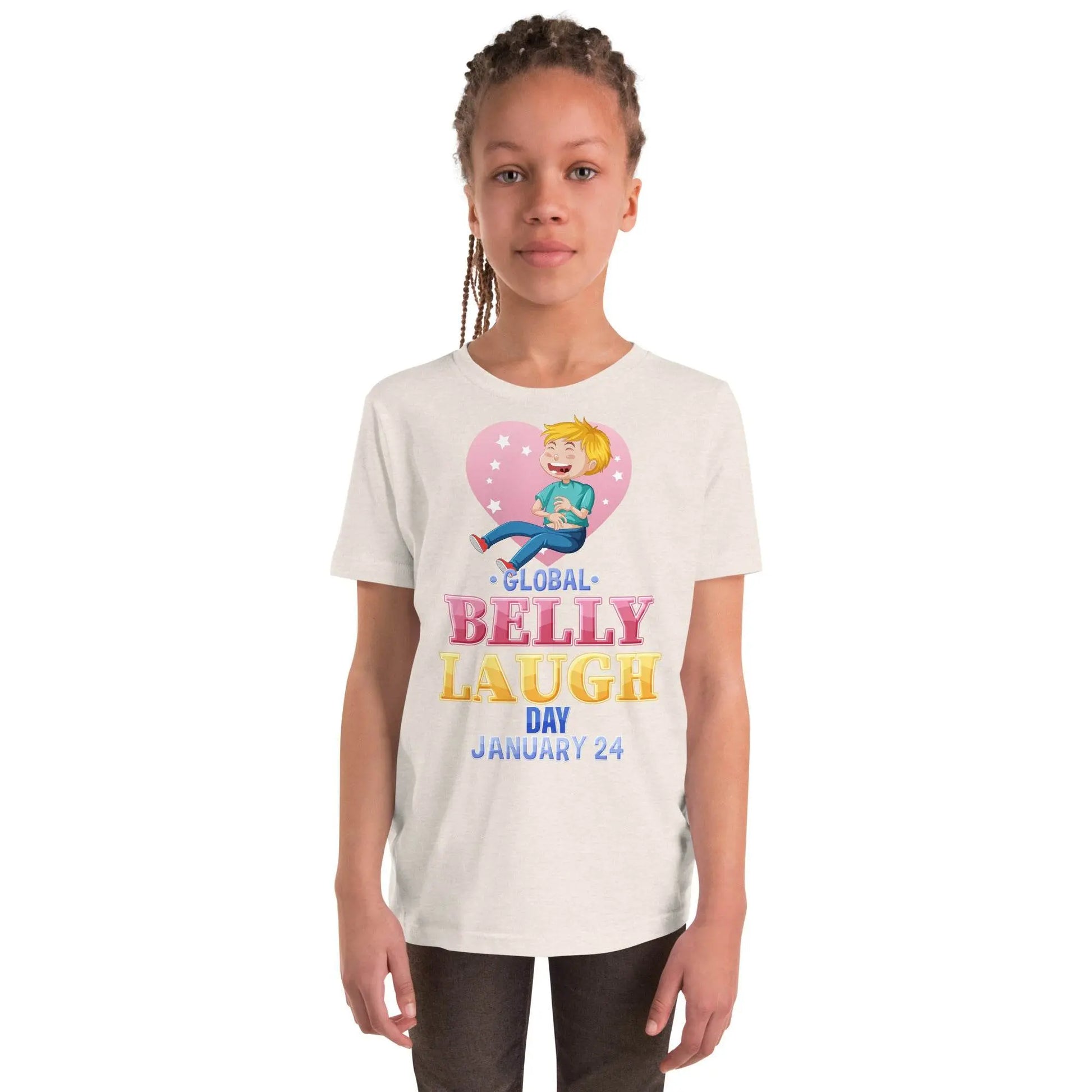 Belly Laugh Youth Short Sleeve Yellow's T-Shirt - IVORYNN