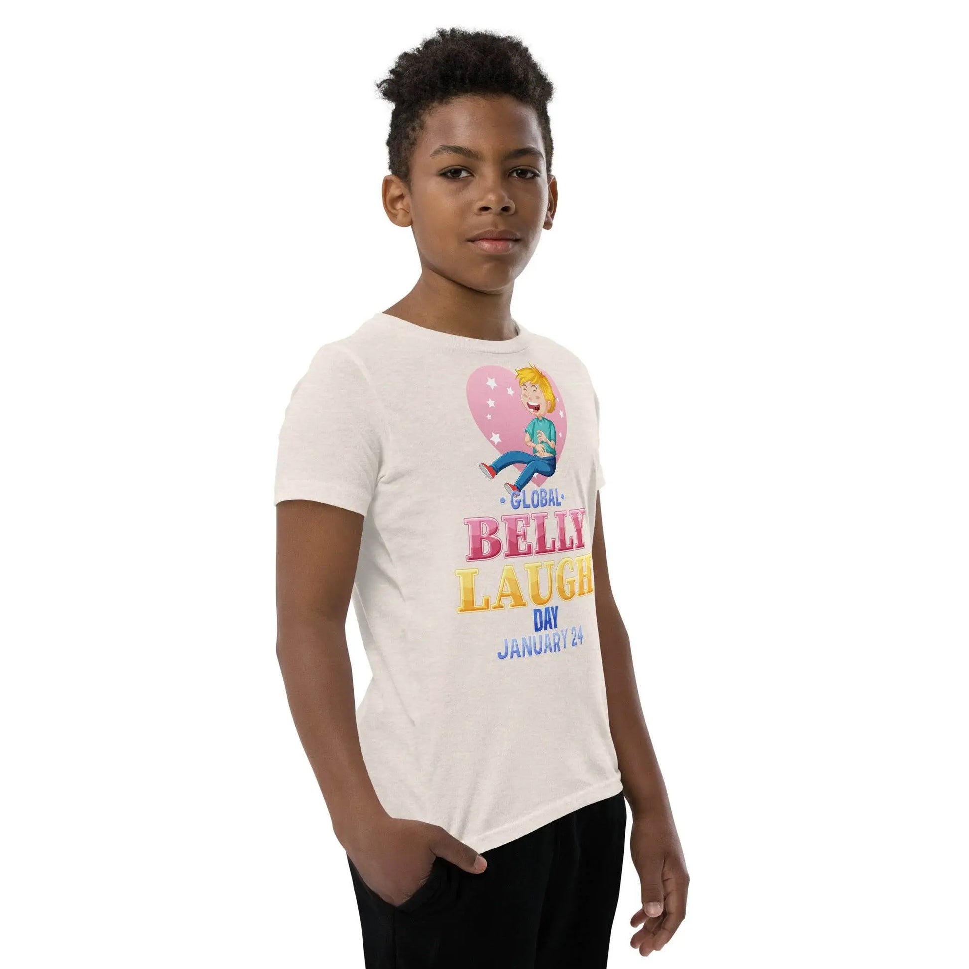Belly Laugh Youth Short Sleeve Yellow's T-Shirt - IVORYNN