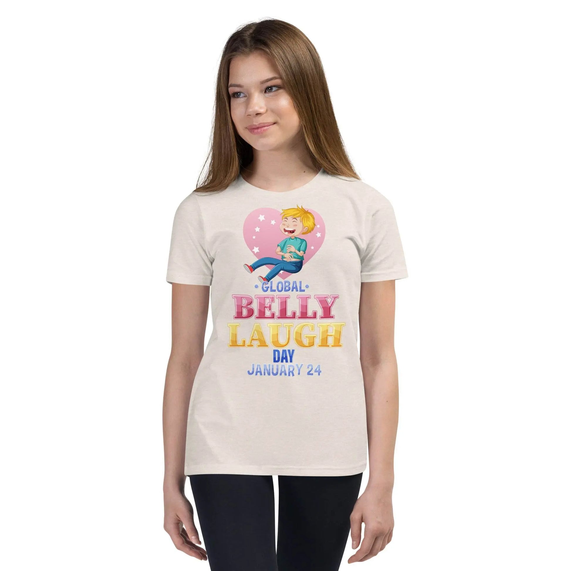 Belly Laugh Youth Short Sleeve Yellow's T-Shirt - IVORYNN