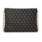 Black Nappa Leather Gold Chain NN Crossbody Bag - IVORYNN